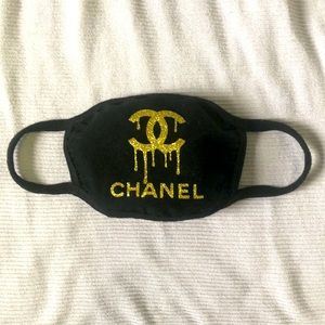Chanel Detailed Face Mask, Lined, 100% Cotton